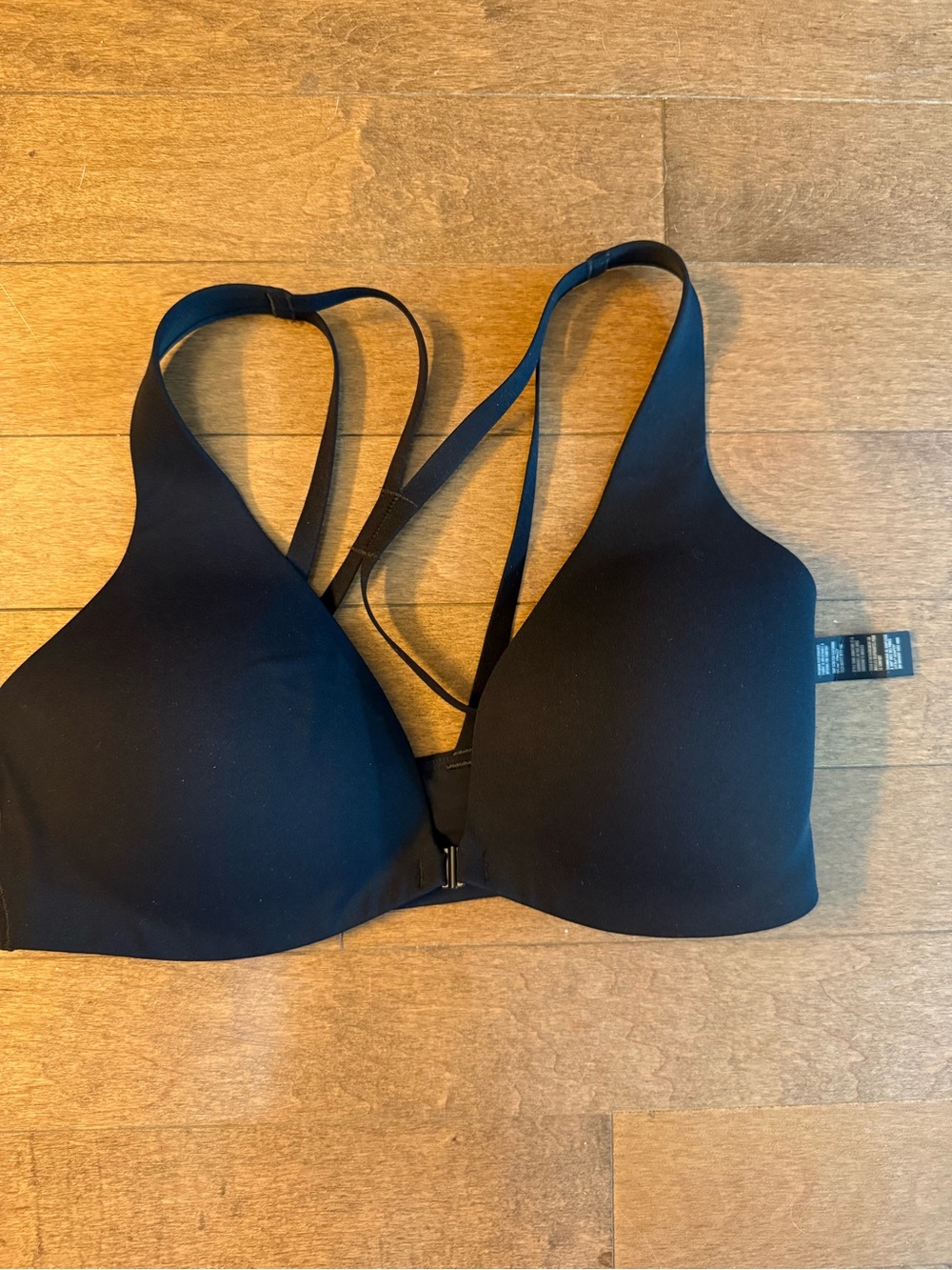 Victoria's Secret Black Front-Closure T-Shirt Bra